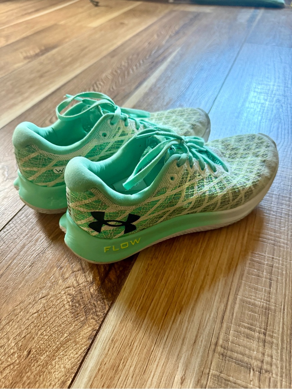 Under Armour Women's Mint Green Flow Running Sneakers